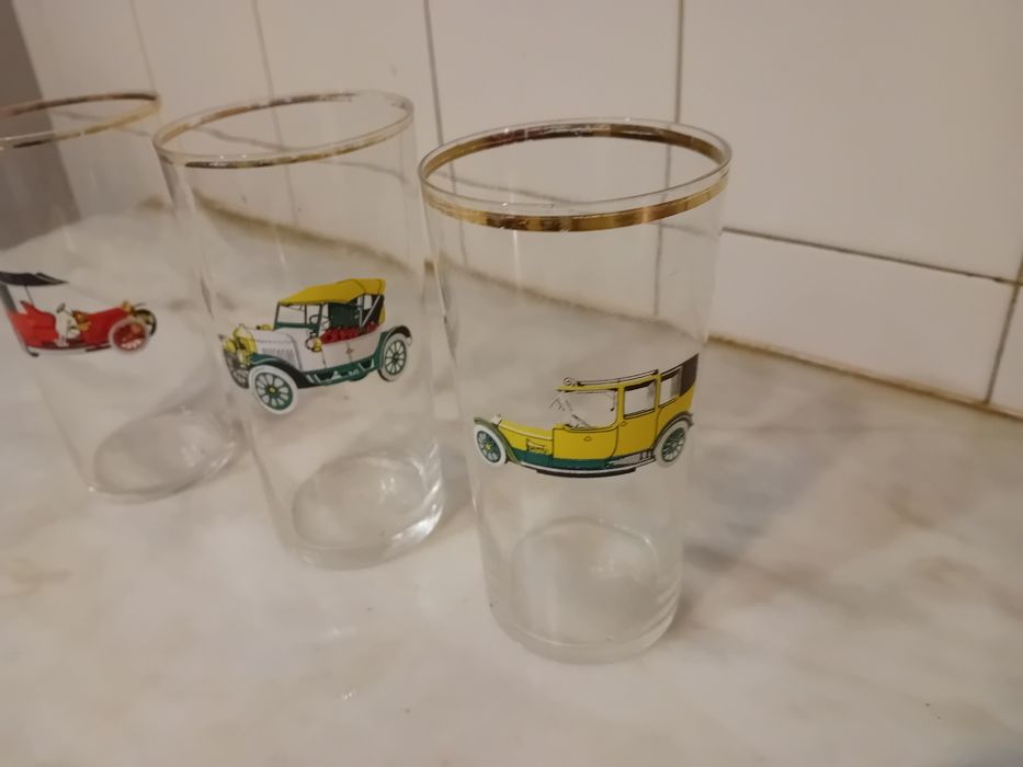 Conjunto de 3 Copos Antigos