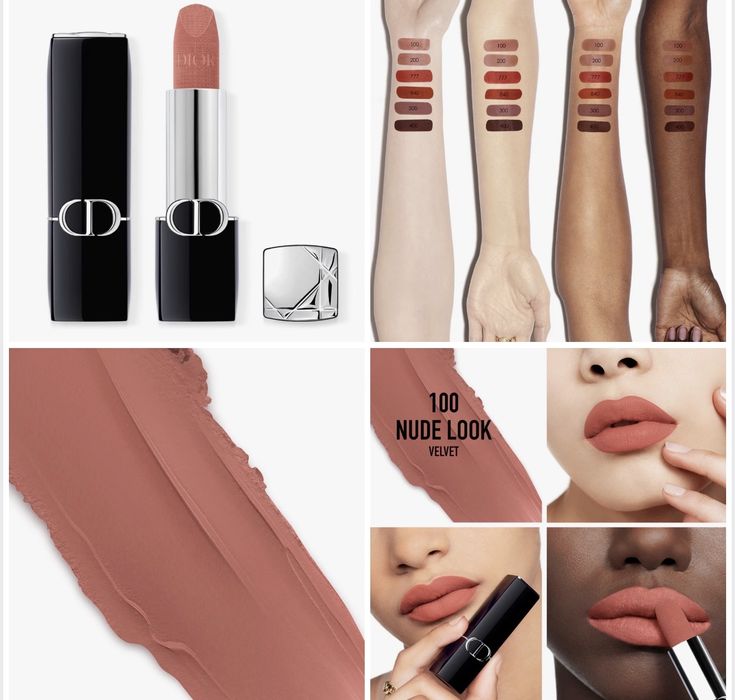 Помада для губ Dior 100 Velvet Nude Look