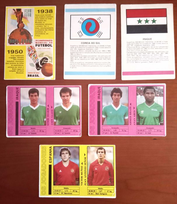 12 calendários diferentes do mundial de futebol México 86 da impala