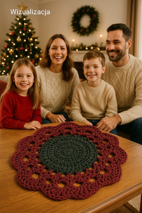 Serweta świateczna handmade