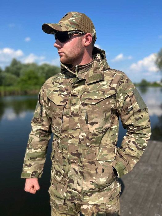 Тактична чоловіча військова весна|літо|осінь куртка парка М65 Han Wild Мультикам S-3XL