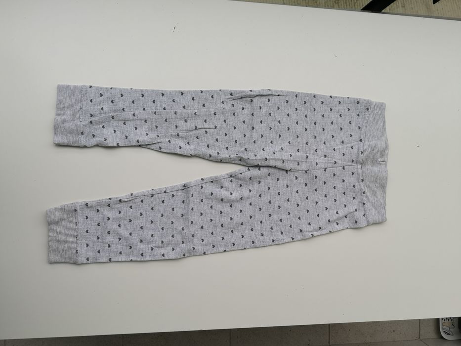 Szare getry w serduszka Pepco 116 dla dziewczynki