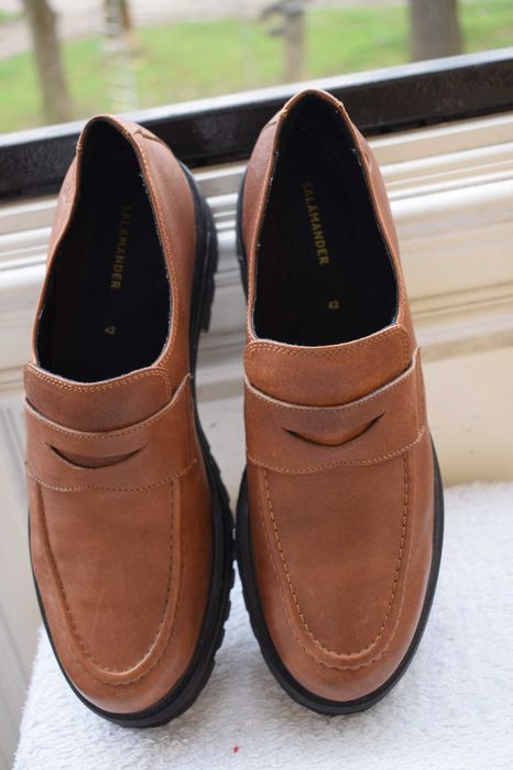 кожаные лоферы полуботинки кеды криперы Salamander р. 42