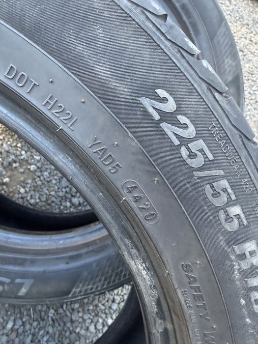 Opony letnie 225/55R18 2x6mm i 2x5mm  0122 i 4420 4szt