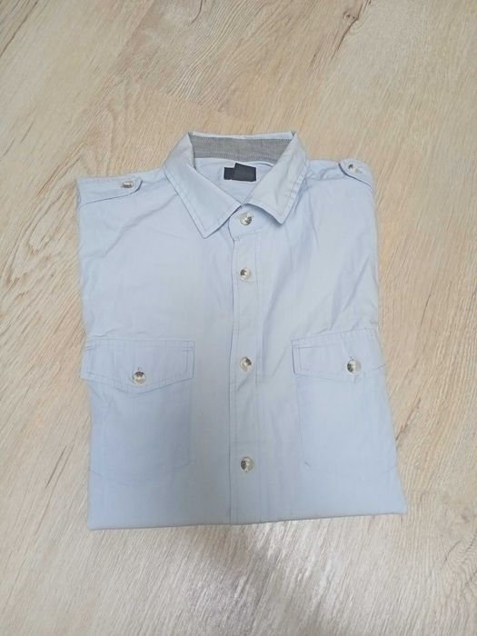 Рубашка h&m мужская голубая (новая)