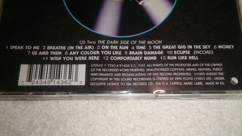 pink floyd (pulse) 2 cds ao vivo raro (ler descrição)