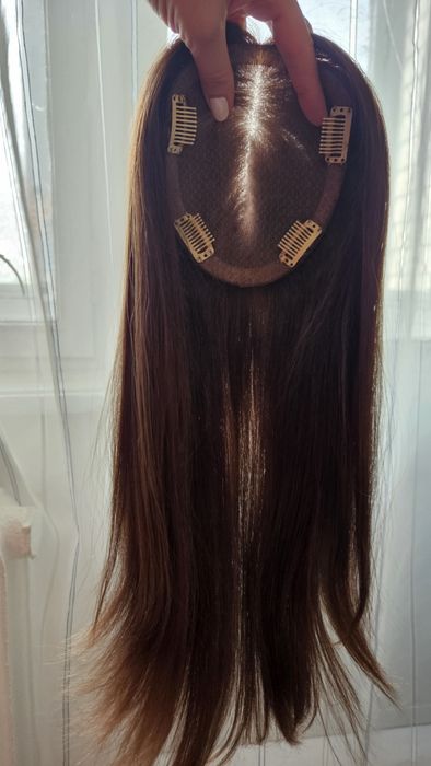 Накладка, топер на голову, натуральне волосся