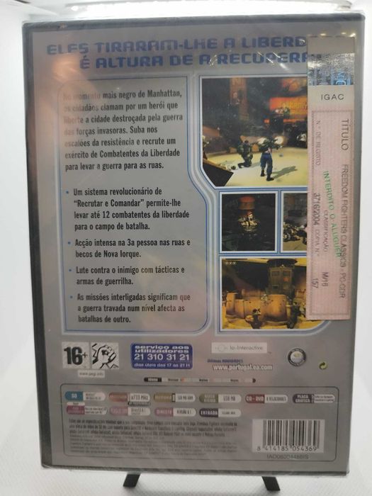 Freedom Fighters para PC (CD-ROM) versão portuguesa Jogo selado