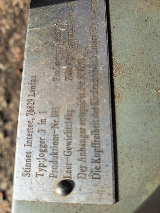 Przyczepka rowerowa używana Jogger 3 in 1