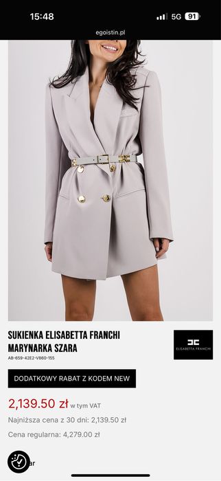 Sukienko Marynarka Elizabetta Franchi