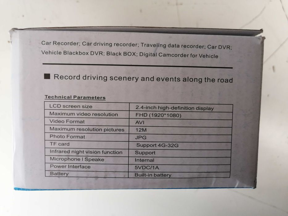 Camera filmar / gravar para automóvel, mota ou outros full HD