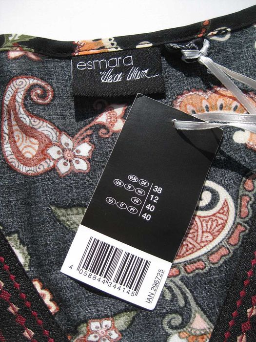 Красивое длинное платье с разрезом в стиле бохо Esmara by Heidi Klum M