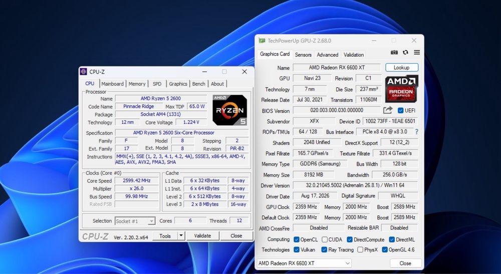 RX 6600 XT | 16gb DDR4 | Am4 | Novo Fonte de alimentação