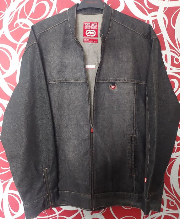 Мужская черная джинсовая куртка Ecko Unltd, размер XXL.