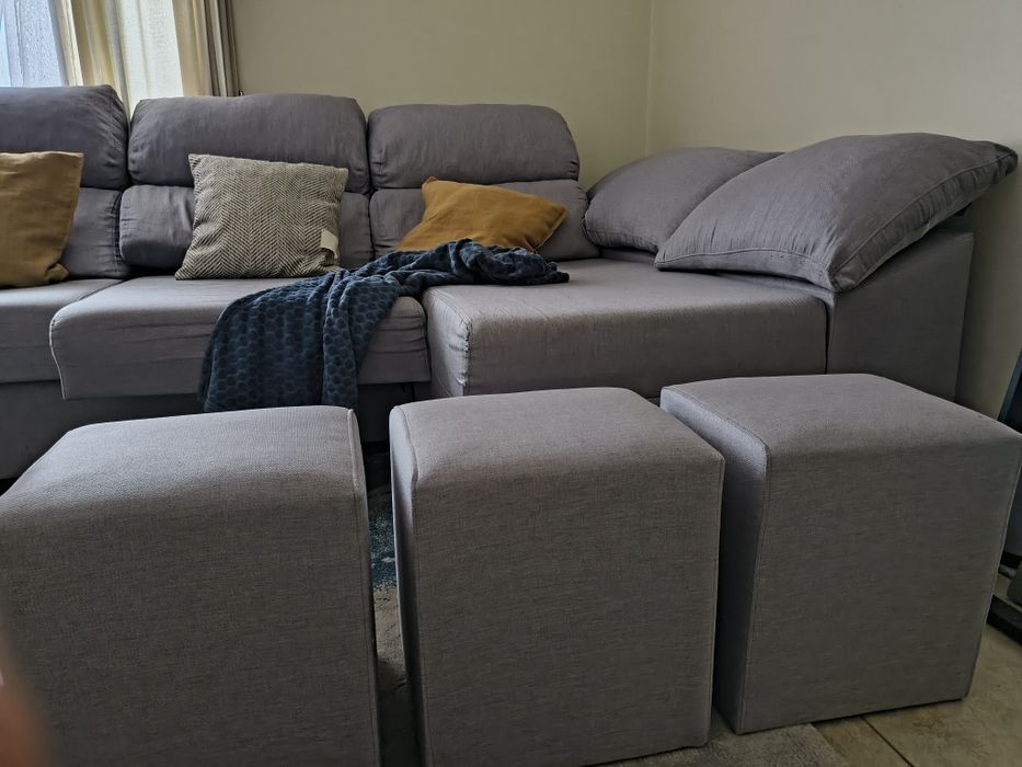 Sofá 3 lugares chaise longue