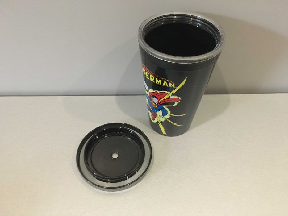 Стакан з кришкою під трубочку Superman usa
