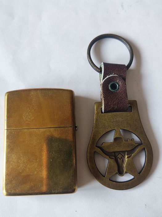 Зажигалка Запальничка Zippo Брелок Mal-ro Texas SOLID BRASS кремни