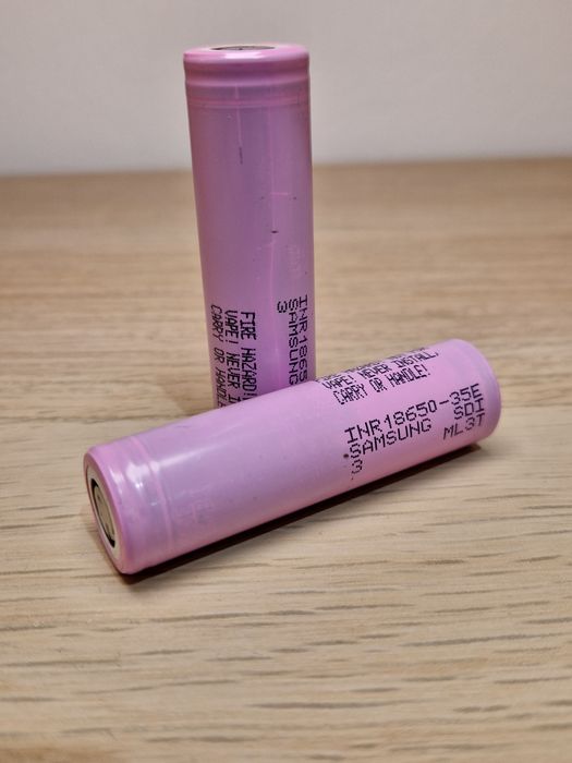 Ogniwa litowo-jonowe Samsung 35E – 3.5Ah, 20.5 mΩ Li ion 18650