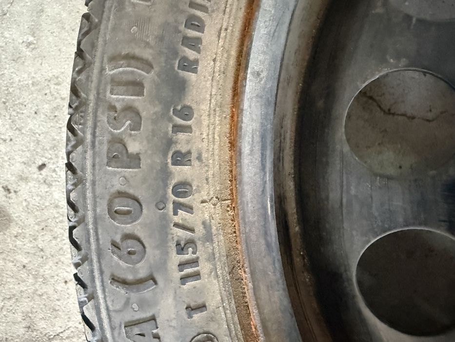 Pneu Roda Suplente Galette 16" Continental T 115/70 R16 (Furação GM / 5 Furos)