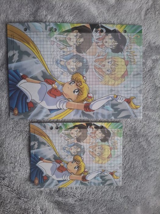 Kolekcjonerskie kartki Sailor Moon anime manga