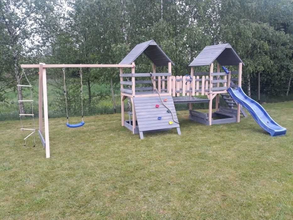 %RATY% Zapisy na 2026r.  D3  Plac zabaw z mostkiem domek MONTAŻ GRATIS