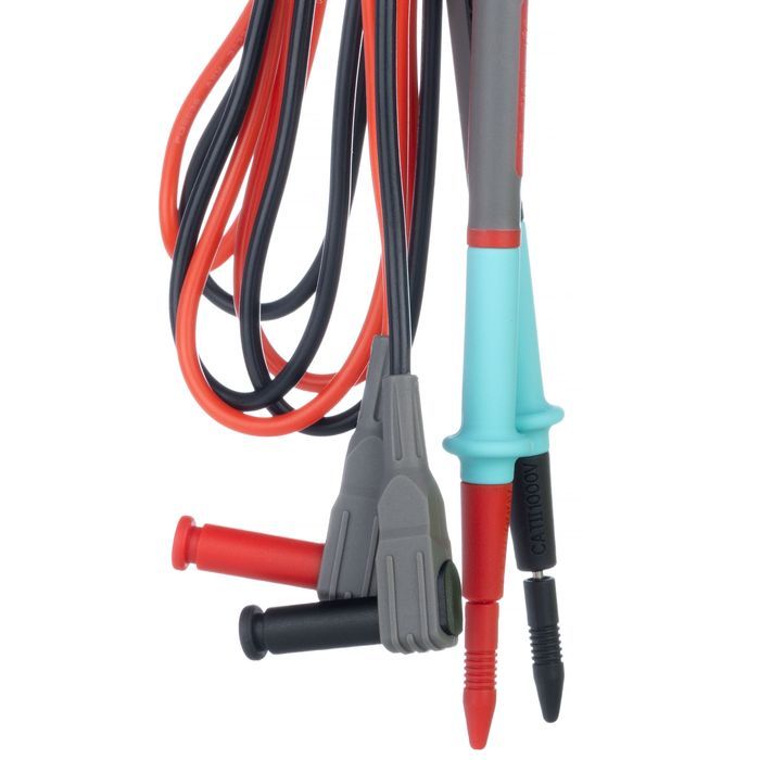 Przewody Pomiarowe do Multimetru | 1000V/20A, 103cm, Silikon