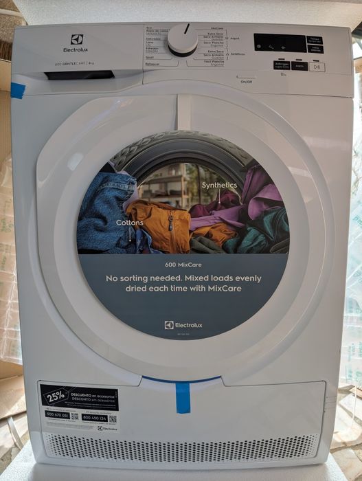 Máquina de Secar Roupa Electrolux 8Kg - Bomba Calor - Nova c/garantia