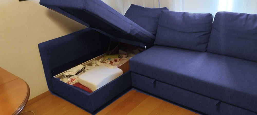 Sofá-cama de canto reversível