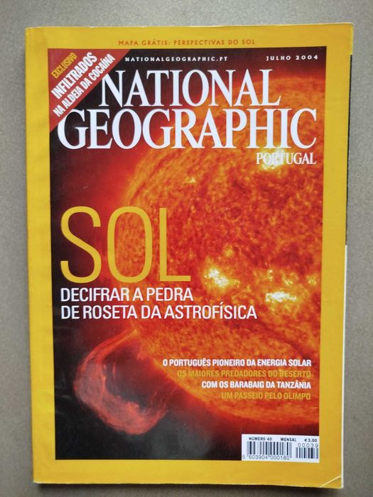 Revista National Geographic Portugal antiga de Julho de 2004