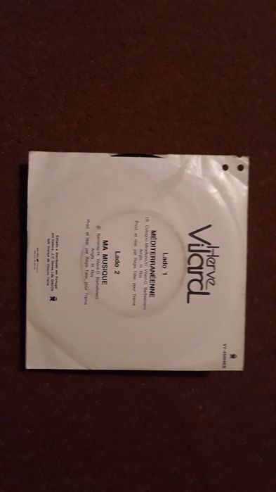 Hervé Vilard - Méditerraneénne - single vinil - portes incluídos