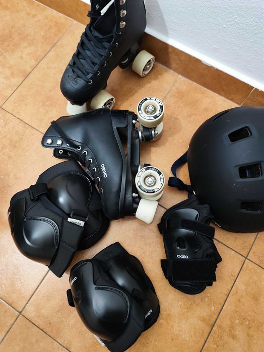 Patins com kit proteção