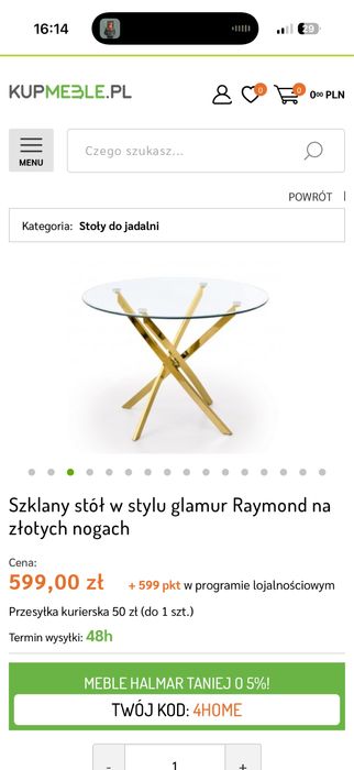 Stół 100cm okragły