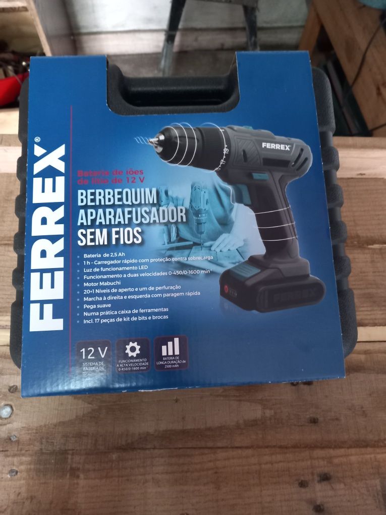 Berbequim sem fio 20 v 2 baterias 2Ah+55 acessórios Worx