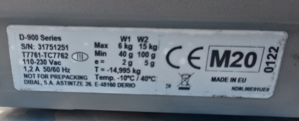 Balança profissional Dibal D-900 séries