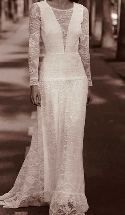 Suknia ślubna w stylu boho - Atelier Karolina Twardowska – model AGIS