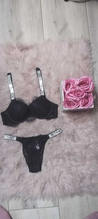 sexi komplet bielizny victoria secret prezent dla kobiet korobka błysk