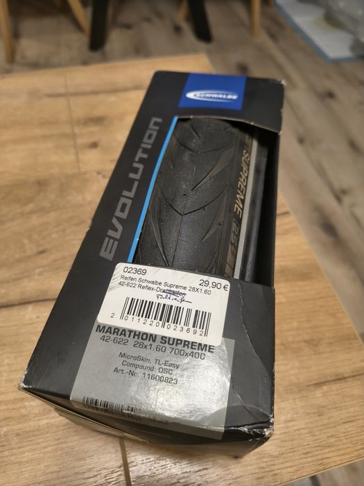 Nowa opona Schwalbe supreme 28/1.60
