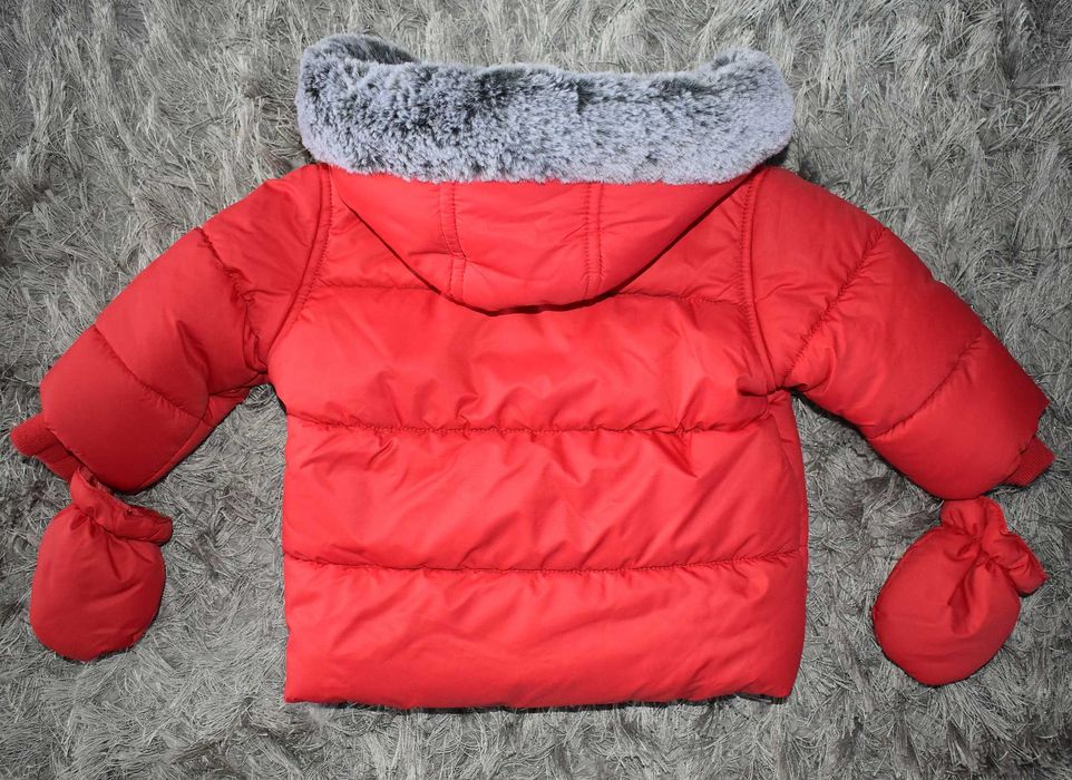 Zimowa pikowana kurtka George 3-6 m-cy Nowa