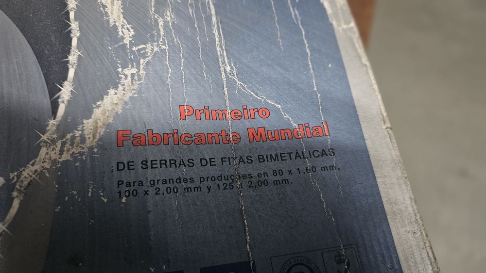 Fita para serrote industrial