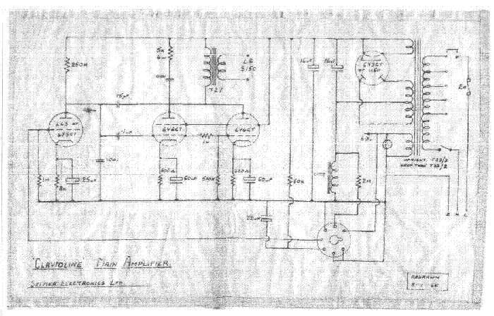 SELMER Clavioline  wzmacniacz lampowy 1950' Goodmans