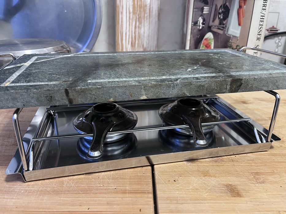 Grelhador de mesa de pedra