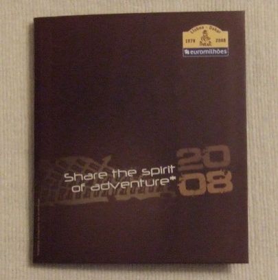 [Colecionadores] Livrinho oficial "Lisboa Dakar 2008" (carros, motos)