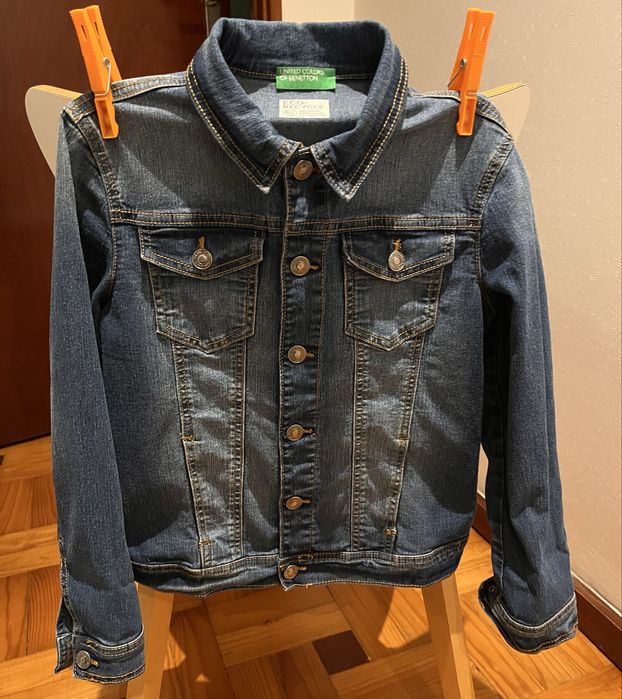 Blusão de ganga Benetton - Tam. 8-9 anos (140cm)