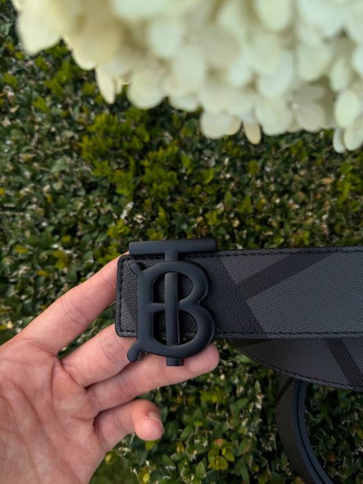 Ремінь Burberry чоловічий пасок шкіряний Барбері чорний ремень Барбери