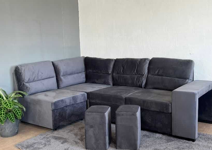 LIQUIDAÇAO TOTAL  SOFÁ-CAMA DE CANTO CONFORTÁVEL