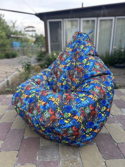 Крісло груша, пуф, дитяче крісло, мішок, безкаркасне крісло, мяч
