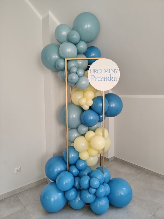 Ścianka balonowa, balony z helem, dekroacje•chrzest•roczek •urodziny •18