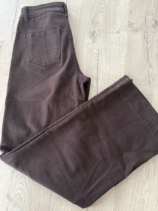 Jeansy culotte czekolada M