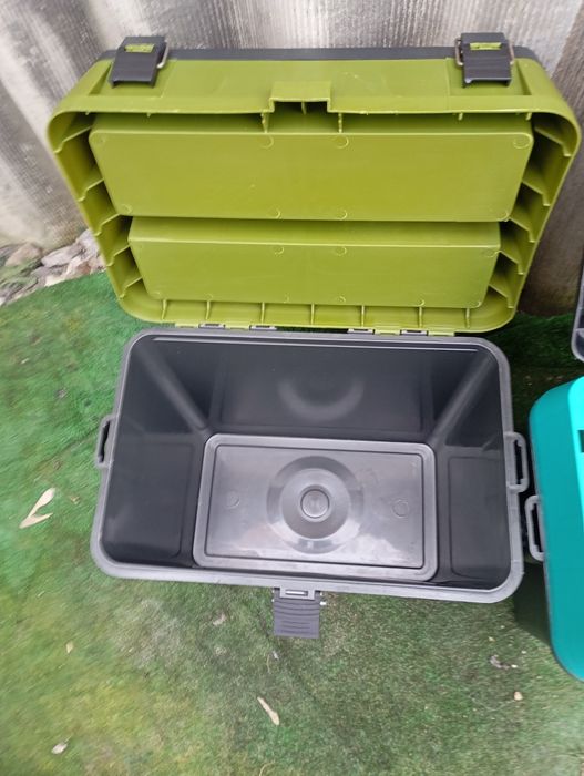 Ящик рыбацкий+ 10 жерлиц оснащенных N1, Украина.