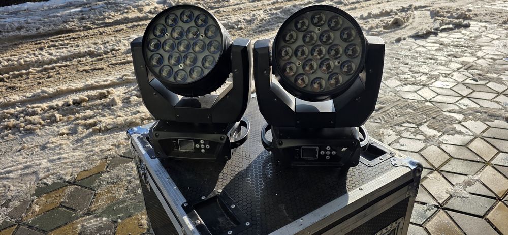 Głowy ruchoma 19x15w ringi led wash